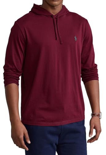 POLO RALPH LAUREN Mens Jersey Knit Hoodie Tee (XX-Large, Burgundy)2