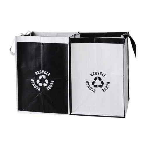 XISAOK Trash Bin Set Baskets Recycle Waste Bags Space Saving and Versatile Solution Practical &Stylish