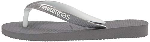 Image of Havaianas Kid's Top Mix Flip Flop Sandal, Grey /Steel Grey, 10 M US Toddler