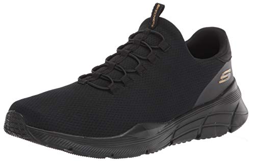 Skechers Equalizer 4.0 VOLTIS, Basket Homme, Noir, 44 EU