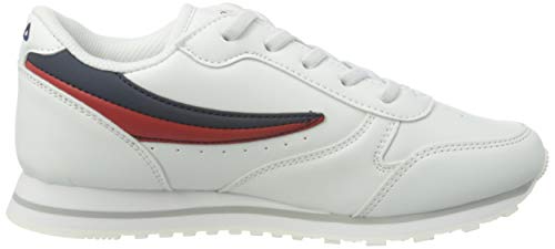 FILA Baskets Orbit pour enfant, chaussures unisexes blanches style rétro - 6