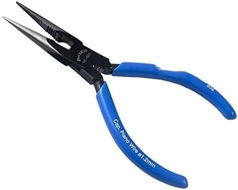 Long Nose Pliers,8PK-906 1.2mm Needle-Nose Pliers Steel Cutting Nippers Precision Long Reach Needle Cutting Tool