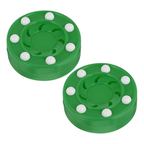 KICHOUSE Roller Hockey 2 Pack Ice Hockey Balls for Practicing Low Friction for Smooth Play