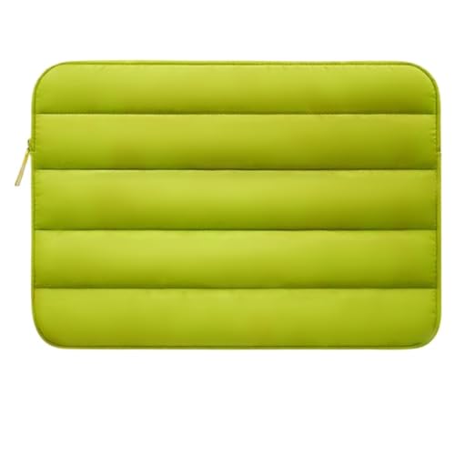 Pochette ordinateur 15-16 pouces antichoc jaune-vert pour PC et tablette