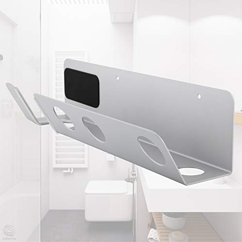 Wall Mount Hair Dryer Holder, Magnetic Stand Rack Bracket, Large Load Capacity up to 5Kg, Default - Image 2