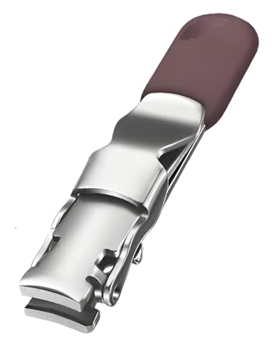 Image of Sharp Fingernail Clippers Toenail Clippers Nail Cutter Stainless Steel with design for Men and Women (PURPLE)