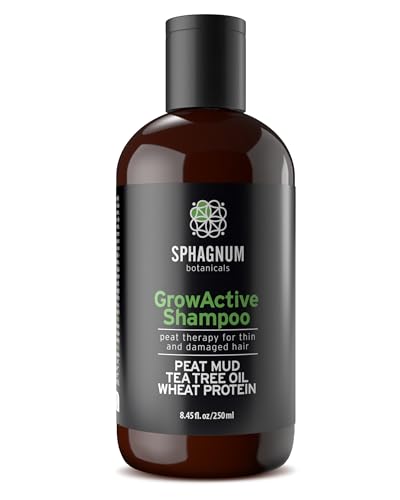 Håravfallschampo med medicinsk torv, arganolja och biotin - 100 % fritt från sulfater, parabener...