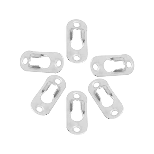 Image of 40 Pcs Metal Keyhole Hanger,Metal Picture Frame Hanging Fasteners for Indoor Wall Hanging Picture Frames Mirrors Cabinet Rivet Fittings