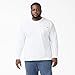 Dickies Men's Long Sleeve Heavyweight Crew Neck, White, Medium