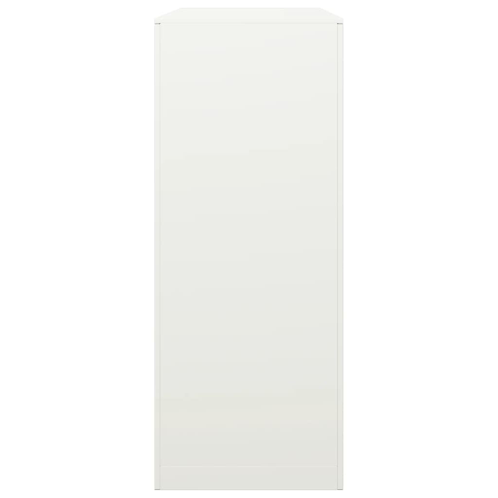Biały stalowy stojak na drewno, 100 x 40 x 100 cm, do użytku wewnątrz i na zewnątrz, wytrzymały metalowy stojak na drewno do kominka i paleniska