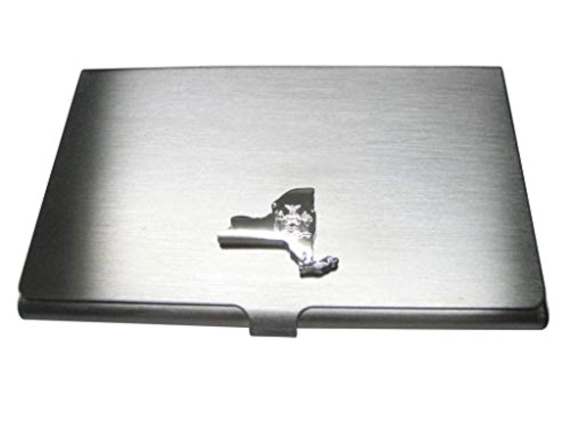 New York State Map Shape Business Card Holder