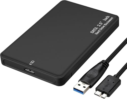 CARE CASE 1 TB Portable External Hard Disk Drive - 1TB - 1 Year Warranty - USB 3.0 for PC Laptop Windows Mac Xbox PlayStation - High Performance External HDD - Black (1TB) 5 31GlQS6CAdL