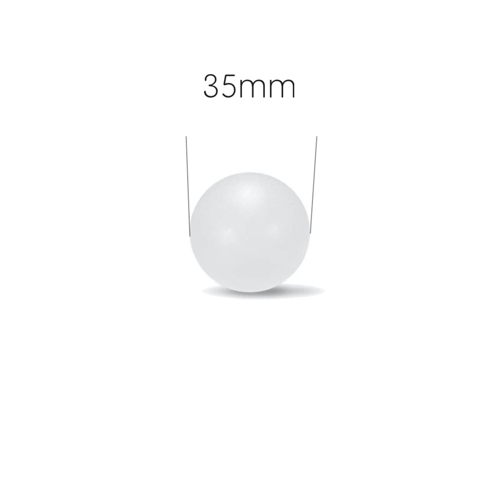 35 mm Polypropylen (Pp) Kugel Feste Plastikkugeln for Kugelventile und Lager Going (Number of Pcs : 5pcs)