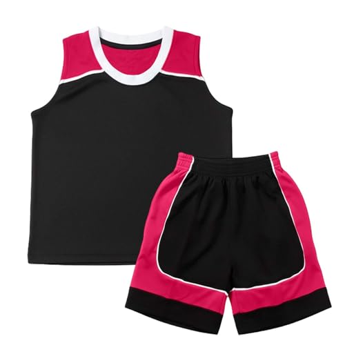 Chándal deportivo para niños cómodo ropa deportiva juvenil ocio conjunto, Negro , 8-9 años