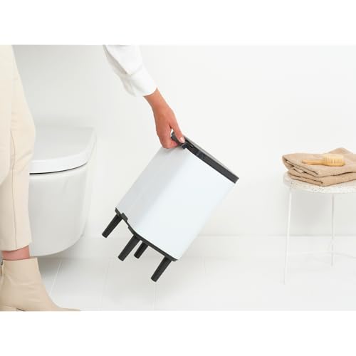 Caneca de basura Brabantia Bo 1.8 gal Blanca rectangular miniatura 6