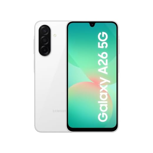 Samsung Galaxy A26 5G AI Smartphone ohne Vertrag, Simlockfreies AI Handy mit Android, 6 GB RAM, 128 GB Speicher, 50-MP-Kamera, White, 2,5 Jahre Herstellergarantie [Exklusiv auf Amazon]