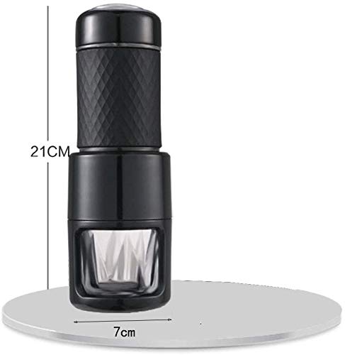 LKNJLL Konzentrat Kaffee-Maschine manuellen Kapsel-Kaffeepulver bewegliches im Freien Kaffeekanne Abnehmbarer Design Es… – Bild 3