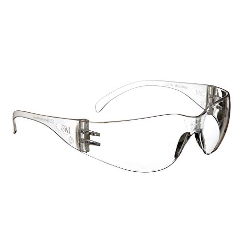 3M Safety Glasses, Virtua, 20 Pair, Ansi Z87, Anti-Fog Scratch Resistant Clear Lens, Clear Frame, Wraparound Coverage #TOP1