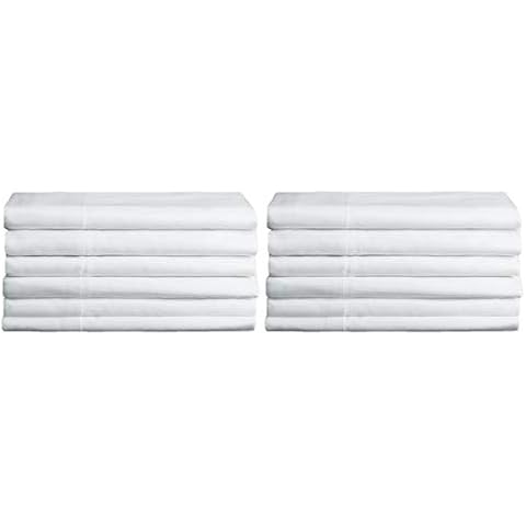 Baltic Linen Chelsea 250 Thread Count Hotel Pillowcases White 12 Pack Cover