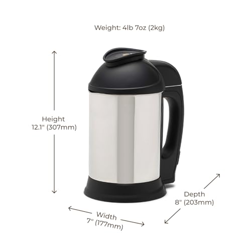Almond Cow Nut Milk Maker Machine, Plant-Based mostly Milk Maker for Almond, Oat, Cashew, Soy Milk, Stainless Metal, No Straining Wanted - Makes 5-6 Cups, 120V - Image 3