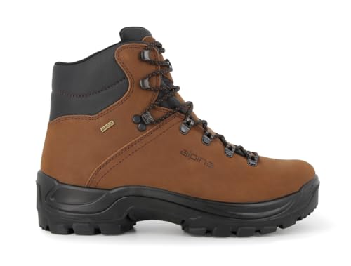Alpina TUNDRA Men's Boots | Waterproof Leather Ankle High Shoes | Premium Leather | Lightweight | Breathable Membrane | All Weather Grip - Slip Resistant| Made in Europe