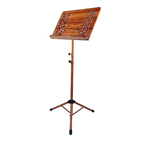 Soporte de música, altura ajustable, trípode de metal portátil y plegable con 2 clips de resorte para músicos, apto para guitarra, ukelele, violín