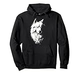 Samoyed Dog Portrait – Cute Fluffy White Puppy Pullover Hoodie