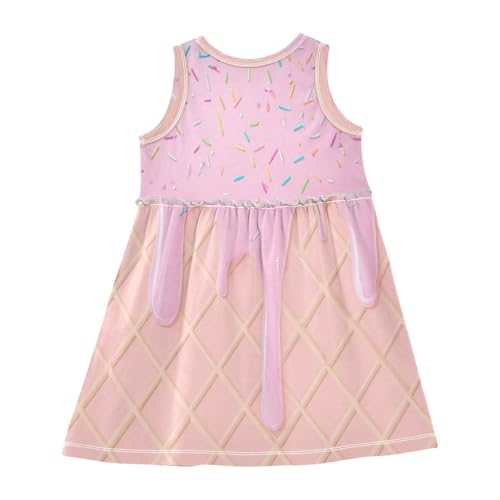 Summer Girls Dresses for Girl Toddler Casual Beach Cotton Sleeveless Dress2
