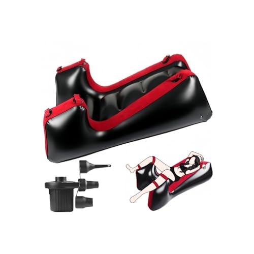 Sex Sofa Inflatable with Electirc Inflator Sex Furniture Split Leg Type Sex Chair Cushion with Bondage BDSM Position Support Pillow Multifunctional for Couple Position Adults Toys