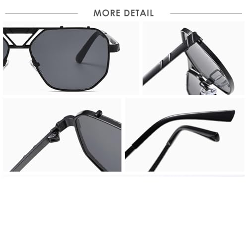 Sunglasses Uv400 Protection | Gradient Metal Double Bridges | Women Men for Outdoor Sports & Driving3