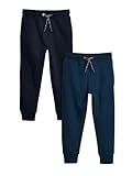 NEXT Niños Pack de 2 Pantalones de chándal de Corte Slim Mid Blue/Navy 4 Años
