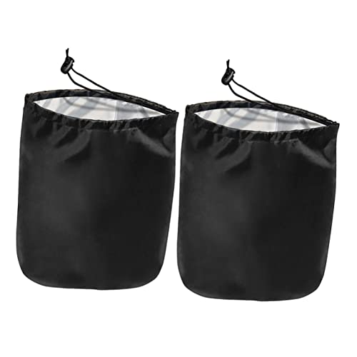 FELTECHELECTR 2pcs Car Rearview Mirror Cover Oxford Cloth Shield Snowproof Windproof Uv Practical for Outdoor Use