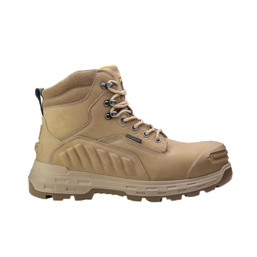 Wildwood 6-Inch Waterproof Composite Toe Work Boots, Stone, USA Made, EH Protection, Oil and Slip Resistant