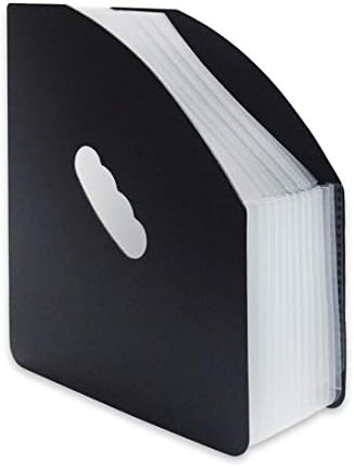 SAYEEC Expanding File Holder Folder Standing A4 Vertical File Organizer Magazine Basket Desktop Multi Pockets File Holder with Handle for Students Examination Paper/Bills/Office/Study