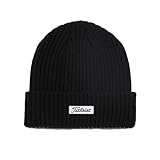 Titleist Men's Standard Knit Hat, Black/White, OSFM