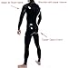 BlaySaney Men's Crotch with Zipper Bodysuit Full Body Leotard and Long Sleeve Wetlook PVC Catsuit Shoulder