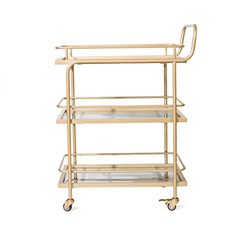 HUIBBGO Carrito de Cocina rodante para almacenar vinos con Carrito de Servicio y Camarero