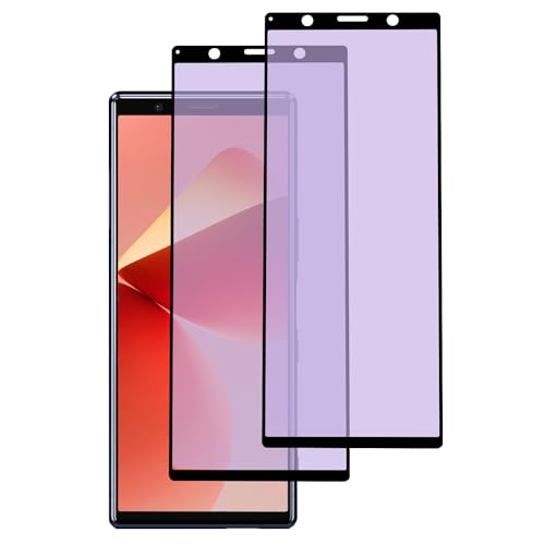 �y2������z Xperia 5 �p �K���X�t�B���� �u���[���C�g�J�b�g �S�ʕی� SOV41 SO-01M�t�B���� �G�N�X�y���A 5 �����K���X �t���ی�t�B���� �ڂ̔����y�� �w��h�~ �C�A�[�� �\��t���ȒP