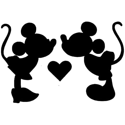 Mouse Love Heart Novelty Small car Stickers Mickey Light Switch Stickers, Laptop Stickers Cover