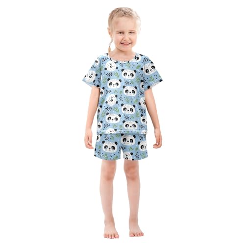 Panda Cute Animal Pajama Set Pajamas Sleepwear Nightwear Loungewear Clothes Set B0403385