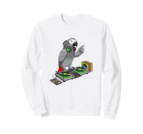 �A�t���J���O���[ DJ Parrot ���g�� �~���[�W�b�N �r�j�[�� �^�[���e�[�u�� �O���t�B�b�N �g���[�i�[