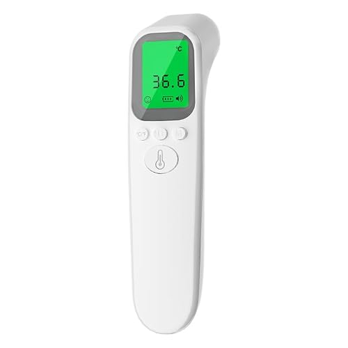 Eilds Infrared Thermometer – Forehead and Object Digital Thermometer for Baby, Kids, Adults, 1-Second Reading, Fever Alert, Memory Storage, Silent Mode, White