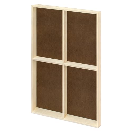Image of Ampersand Art Supply Hardboard Wood Painting Panel: Museum Series Hardbord, 36 inch x 48 inch, 2 Inch Cradled Profile