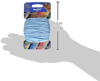 Needloft Craft Yarn, 20-Yard, Bright Blue