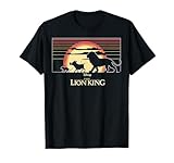  Disney The Lion King Simba And Friends Sunset Logo T-Shirt