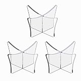 HEMYLU Large Ball Stand 3-Pack, Acrylic Display Stand for Football Basketball Soccer Volleyball Rugby, Ball Display Holder for Storage and Displaying