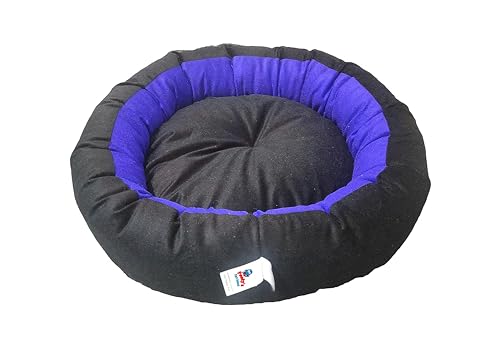 Image of XXXL Size Dog Bed for Large Size Dogs and cat Bed Velvet Fabric Dual Color Blue-Black Anti Skid Bottom Washable Export Quality Big Pet Bed