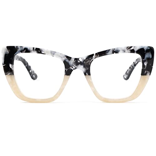 Image of VOOGLAM Cat Eye Blue Light Blocking Glasses, Fashion Multicolor Glasses Frame for Women Anti Eyestrain & UV