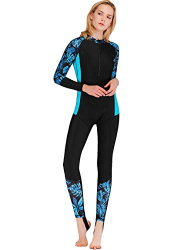 Akaeys Women's Full Body Swimsuit Rash Guard One Piece Long Sleeve Long Leg Swimwear with UV Sun Protection4