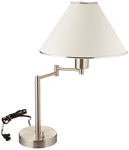 Boston Harbor TL-TB-8008-3L Swing Arm Adjustable Desk Lamp, 60 W, A19, 27.05, Satin Nickel #1